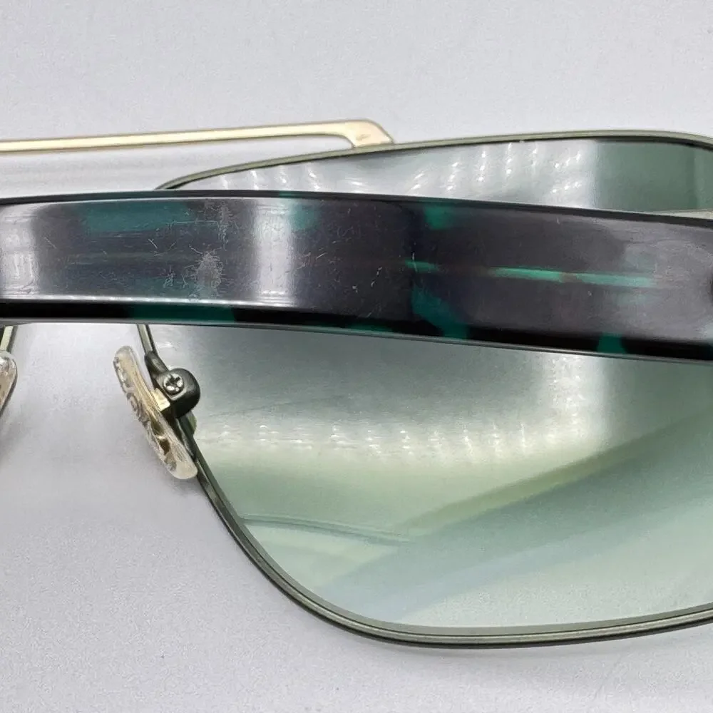 Morgenthal Frederics Sunglasses Mohawk 73 Olive Gold Aviator Gradient Lens 62mm